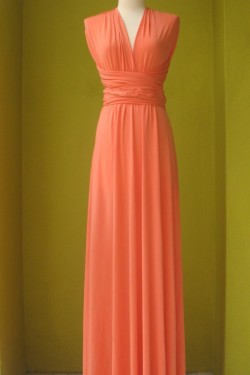 A-Line Long Chiffon Bridesmaid Dresses/Evening Dresses BD010635