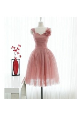 A-Line Short Tulle Bridesmaid Dresses/Evening Dresses BD010636