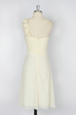 A-Line One-Shoulder Short Chiffon Bridesmaid Dresses/Evening Dresses BD010638