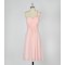 A-Line One-Shoulder Short Pink Chiffon Bridesmaid Dresses/Evening Dresses BD010640