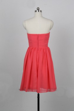 A-Line Sweetheart Short Blue Chiffon Bridesmaid Dresses/Evening Dresses BD010653