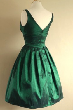 A-Line Short Green Bridesmaid Dresses/Evening Dresses BD010655