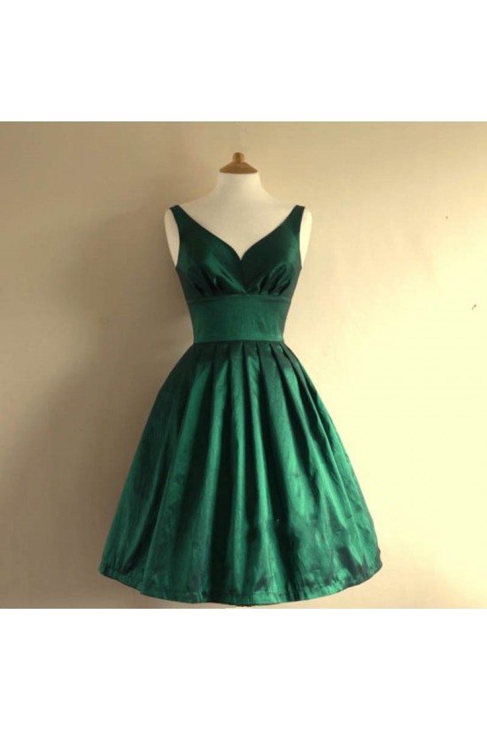 A-Line Short Green Bridesmaid Dresses/Evening Dresses BD010655 A-Line Short Green Bridesmaid Dresses/Evening Dresses BD010655