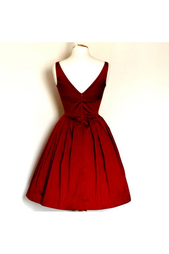 A-Line Bateau Short Red Bridesmaid Dresses/Evening Dresses BD010656 A-Line Bateau Short Red Bridesmaid Dresses/Evening Dresses BD010656