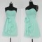 A-Line Strapless Short Chiffon Bridesmaid Dresses/Evening Dresses BD010658