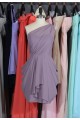 Short One-Shoulder Chiffon Bridesmaid Dresses/Wedding Party Dresses BD010663
