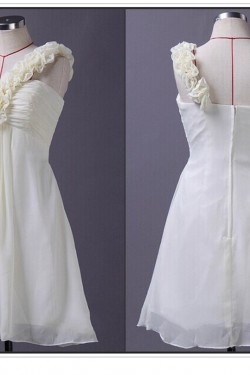 Empire One-Shoulder Short Chiffon Bridesmaid Dresses/Wedding Party Dresses BD010667