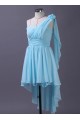 A-Line High Low One-Shoulder Blue Chiffon Bridesmaid Dresses/Wedding Party Dresses BD010669 A-Line High Low One-Shoulder Blue Chiffon Bridesmaid Dresses/Wedding Party Dresses BD010669
