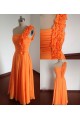 A-Line One-Shoulder Long Chiffon Bridesmaid Dresses/Wedding Party Dresses BD010671 A-Line One-Shoulder Long Chiffon Bridesmaid Dresses/Wedding Party Dresses BD010671