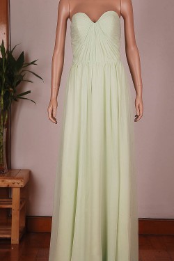 A-Line Sweetheart Long Chiffon Bridesmaid Dresses/Wedding Party Dresses BD010672