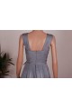 A-Line V-Neck Long Grey Chiffon Bridesmaid Dresses/Wedding Party Dresses BD010676 A-Line V-Neck Long Grey Chiffon Bridesmaid Dresses/Wedding Party Dresses BD010676