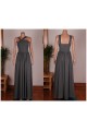 A-Line Long Grey Chiffon Bridesmaid Dresses/Wedding Party Dresses BD010677