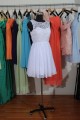 A-Line Short White Lace and Chiffon Bridesmaid Dresses/Wedding Party Dresses BD010678 A-Line Short White Lace and Chiffon Bridesmaid Dresses/Wedding Party Dresses BD010678