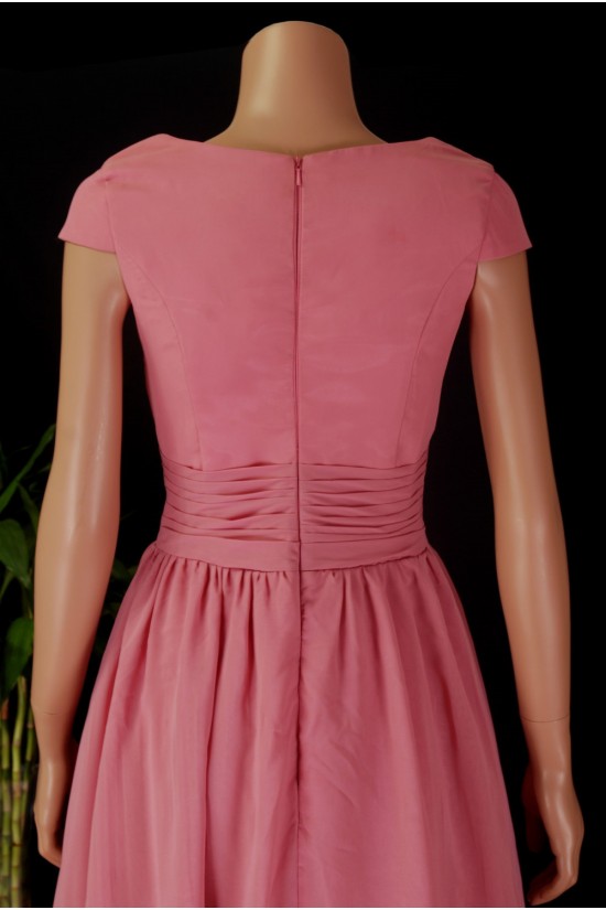 A-Line Cap Sleeve Short Chiffon Bridesmaid Dresses/Wedding Party Dresses BD010680 A-Line Cap Sleeve Short Chiffon Bridesmaid Dresses/Wedding Party Dresses BD010680