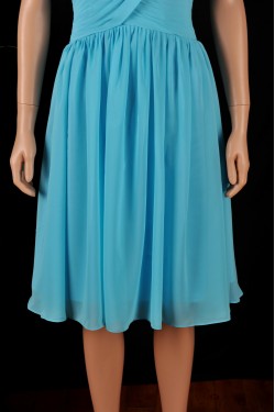 A-Line Sweetheart Short Blue Chiffon Bridesmaid Dresses/Wedding Party Dresses BD010682