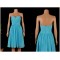 A-Line Sweetheart Short Blue Chiffon Bridesmaid Dresses/Wedding Party Dresses BD010682