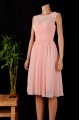 A-Line Short Pink Chiffon Bridesmaid Dresses/Wedding Party Dresses BD010686