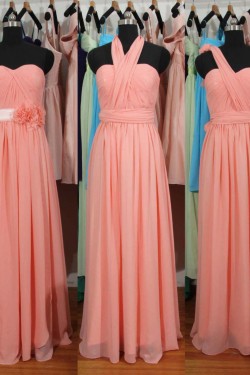 A-Line Sweetheart Long Chiffon Bridesmaid Dresses/Wedding Party Dresses BD010687
