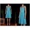A-Line Short Blue Chiffon Bridesmaid Dresses/Wedding Party Dresses BD010688