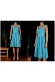 A-Line Short Blue Chiffon Bridesmaid Dresses/Wedding Party Dresses BD010688