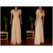 A-Line V-Neck Long Yellow Chiffon Bridesmaid Dresses/Wedding Party Dresses BD010690