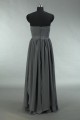 A-Line Long Grey Chiffon Bridesmaid Dresses/Wedding Party Dresses BD010695