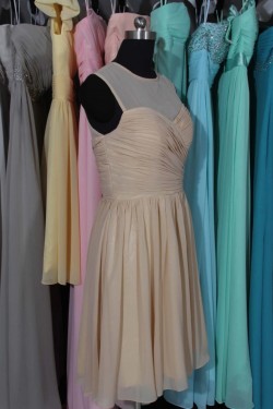 A-Line Short Chiffon Bridesmaid Dresses/Wedding Party Dresses BD010696