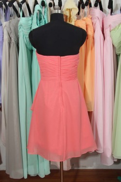 A-Line Sweetheart Short Chiffon Bridesmaid Dresses/Wedding Party Dresses BD010704