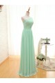 A-Line One-Shoulder Long Green Chiffon Bridesmaid Dresses/Wedding Party Dresses BD010706