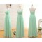 A-Line Sweetheart Long Green Chiffon Bridesmaid Dresses/Wedding Party Dresses BD010708