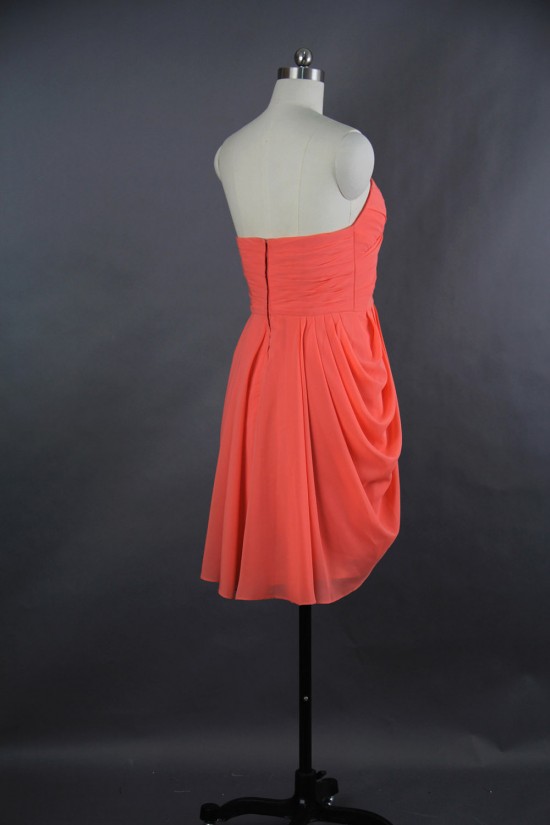 Short Sweetheart Chiffon Bridesmaid Dresses/Wedding Party Dresses BD010714