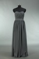 A-Line Sweetheart Halter Long Grey Chiffon Bridesmaid Dresses/Wedding Party Dresses BD010720