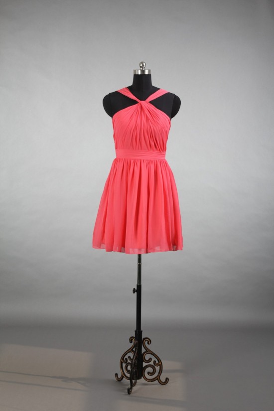 A-Line Short Chiffon Bridesmaid Dresses/Wedding Party Dresses BD010722