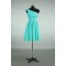A-Line One-Shoulder Short Blue Chiffon Bridesmaid Dresses/Wedding Party Dresses BD010723