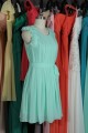 A-Line Pleated Short Chiffon Bridesmaid Dresses/Wedding Party Dresses BD010724