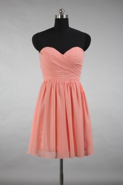 A-Line Sweetheart Short Chiffon Bridesmaid Dresses/Wedding Party Dresses BD010726