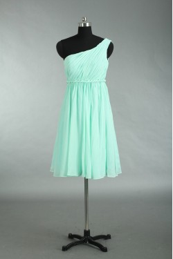 Empire One-Shoulder Chiffon Bridesmaid Dresses/Wedding Party Dresses/Maternity Dresses BD010728