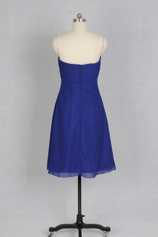 Empire Sweetheart Short Royal Blue Chiffon Bridesmaid Dresses/Wedding Party Dresses BD010733 Empire Sweetheart Short Royal Blue Chiffon Bridesmaid Dresses/Wedding Party Dresses BD010733
