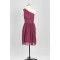 A-Line One-Shoulder Short Chiffon Bridesmaid Dresses/Wedding Party Dresses BD010738