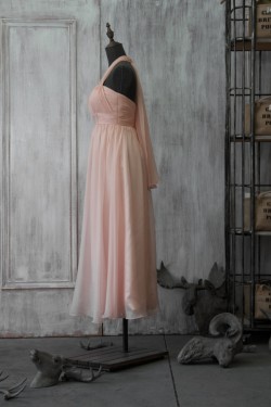 A-Line Halter Short Chiffon Bridesmaid Dresses/Wedding Party Dresses BD010744