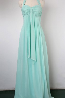 Empire Halter Long Chiffon Bridesmaid Dresses/Wedding Party Dresses/Maternity Dresses BD010748