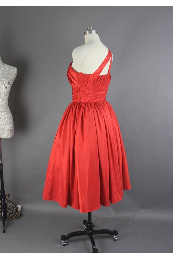 A-Line One-Shoulder Short Bridesmaid Dresses/Wedding Party Dresses BD010750