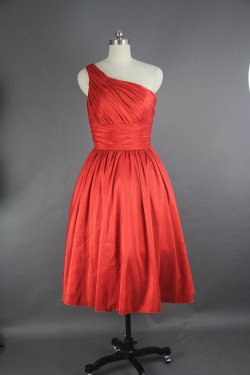 A-Line One-Shoulder Short Bridesmaid Dresses/Wedding Party Dresses BD010750