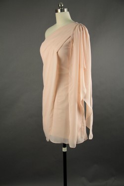 Short/Mini One-Shoulder Chiffon Bridesmaid Dresses/Wedding Party Dresses BD010752