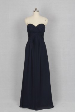 A-Line Sweetheart Long Chiffon Bridesmaid Dresses/Wedding Party Dresses BD010757