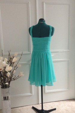 A-Line Straps Short Chiffon Bridesmaid Dresses/Wedding Party Dresses BD010761
