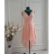 High Low V-Neck Short Chiffon Bridesmaid Dresses/Wedding Party Dresses BD010762