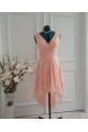 High Low V-Neck Short Chiffon Bridesmaid Dresses/Wedding Party Dresses BD010762