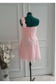 A-Line One-Shoulder Short Pink Chiffon Bridesmaid Dresses/Wedding Party Dresses BD010766