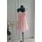 A-Line One-Shoulder Short Pink Chiffon Bridesmaid Dresses/Wedding Party Dresses BD010766